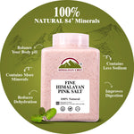 himalayan chef pink himalayan salt, fine grain, 5 lbs, plastic jar, pure, natural, kosher, non-gmo, mineral-rich