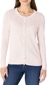Amazon Essentials Women's Lightweight Crewneck Cardigan Sweater (Available in Plus Size)