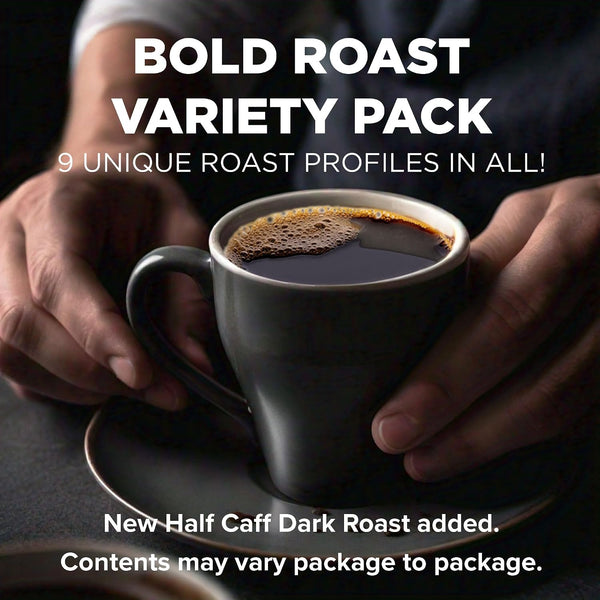 Maud's Bold Dark Roast Coffee Pods Variety Pack, 40-count, 9 Assorted Flavors
