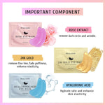 Under Eye Patches with 24K Gold and Hyaluronic Acid for puffy eyes and dark circles skin care