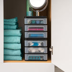 IRIS USA Plastic Stacking Desk Organizer for Home Office and Small Spaces