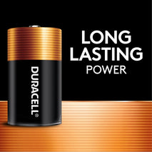 Duracell Coppertop D Batteries, 4 Count (1 Pack), D Battery with Long-lasting Power, All-Purpose Alkaline Battery for Household and Office Devices
