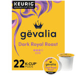 Gevalia Dark Royal Roast Dark Roast K-Cup Coffee Pods, 22-count box, Keurig compatible