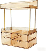 4-Tier Makeup Organizer with 4 Drawers for Countertop Storage