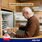 JOLLY CHEF 9x13 disposable aluminum foil pans for roasting, 30 pack, half size deep steam pans