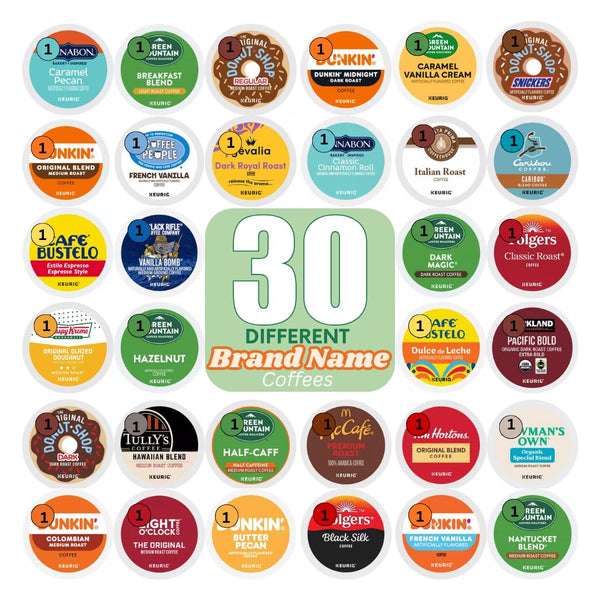 Brand Name Variety Pack Coffee Pods K Cup Sampler for Keurig Brewers