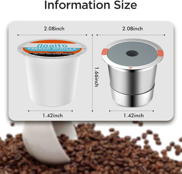 Reusable K Cups and Coffee Pods for Keurig 2.0 and 1.0 Coffee Makers