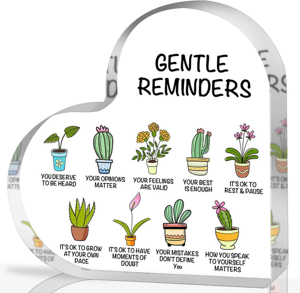 Things I Can Control Mental Health Decor, Acrylic Heart Gifts Mindfulness Decor for Therapy Office , School Counselor Sign Therapist Office Art Decorations for Therapist Office Living Room Bedroom