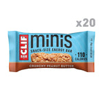 CLIF BAR Minis - Crunchy Peanut Butter - 20 Pack - 0.99 oz - Non-GMO - Plant Based