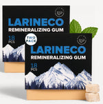 Larineco Remineralizing Gum with Nano Hydroxyapatite and Xylitol - Sugar-Free, Plastic-Free, Dye-Free - Mastic Mint, 36 Pieces
