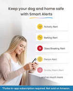 Furbo 360° Dog Camera with Subscription Required - Home Security & Dog Safety Alerts, 2-Way Speaker, Rotating Pet Treat Toss