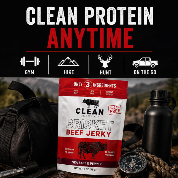 Old Fashioned Dry Zero Sugar Beef Jerky Made with 100% Beef