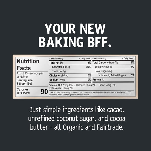 Hu Dark Chocolate Baking Chips, Organic 65% Cacao, 7oz - Unprocessed, Non-GMO, Vegan