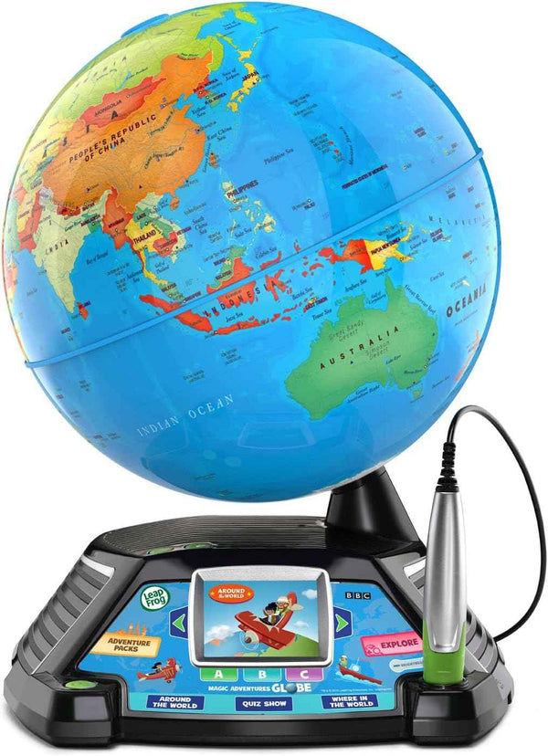 LeapFrog Magic Adventures 10-inch Frustration Free Interactive Learning Globe for Kids 5+ Years