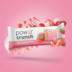 Power Crunch Protein Energy Wafer Bars Strawberry Crème 1.4 Ounce 12 Count