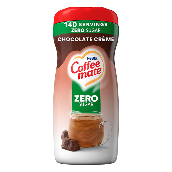 Nestle Coffee-mate Sugar Free Creamy Chocolate Powdered Coffee Creamer, 10.2 Ounce, Gluten-Free, Lactose-Free, Zero Sugar, 10.2 oz Bottle