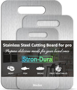 304 Food Grade Stainless Steel Cutting Board for Kitchen and Outdoor Use