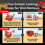 Nongshim Shin Ramyun Bowl Noodles: Spicy Korean Instant Ramen with Rich Beef Broth, Microwaveable