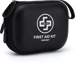 Mini First Aid Kit - 150 Piece Small Waterproof Hard Shell Medical Kit for Home, Car, Travel, Camping, Truck, Hiking, Sports, Office, Vehicle & Outdoor Emergencies- Small First Aid Medical Kit (Red)