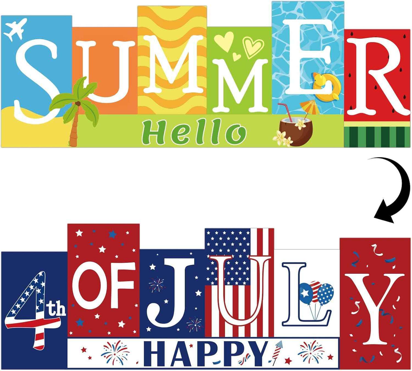 Valentine's Day & St. Patrick's Day Wooden Table Sign - LUCKY LOVE Reversible Tabletop Decor - Rustic Double-Sided Different Theme Irish Farmhouse Table Centerpiece