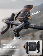 Lamicall Motorcycle Bike Phone Mount - [Upgrade Vibration Dampener] [Camera Friendly] Bike Phone Holder Handlebar Clamp, Bicycle Cell Phone Mount, iPhone 17 16 Pro Max, Galaxy S25 Ultra, 6-7.2" Phones