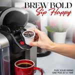 InfuSio Coffee Pods Variety Pack, 96 Count, 12 Blends, Compatible with Keurig K-Cup 2.0 Brewers