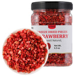 Premium Freeze Dried Strawberries Pieces 6.5 Oz/185g, 100% Natural and No Additives