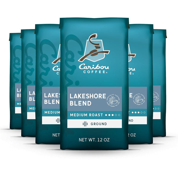 Caribou Coffee, Medium Roast Ground Coffee, 20 Ounce Bag, 100% Arabica, Rainforest Alliance Certified