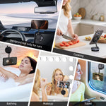 Vacuum Magnetic Car Phone Holder for Magsafe, Hands-Free 360° Adjustable Suction Cup Phone Mount for Car/Gym/Mirror/Smooth Surface, Compatible with iPhone & Android (Black)