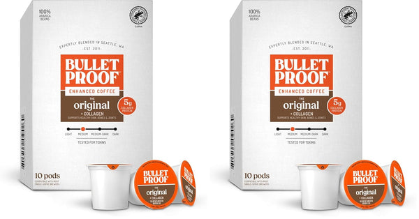 Bulletproof High Achiever Single-Serve Coffee Pods, 24 Count, Medium-Dark Roast