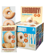 Glazed Vanilla Protein Donuts with 22g Protein, Zero Sugar, Gluten Conscious, Low Carb, Keto Suitable, 8 Pack