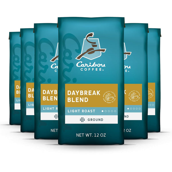 Caribou Coffee, Medium Roast Ground Coffee, 20 Ounce Bag, 100% Arabica, Rainforest Alliance Certified