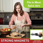 Spring Chef Stainless Steel Magnetic Measuring Spoons Set, Heavy Duty Metal Kitchen Gadgets