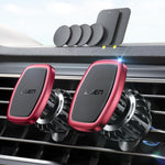 LISEN 2 Pack Magnetic Phone Holder for Your Car Magnet for Phone Car Mount Vent 6 Military Magnets Vent Cell Phone Holder Mount for Car Plate Fit All, Gifts for Women Men, Car Accessories