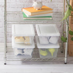 Sterilite 12-Pack 6 Quart Storage Boxes with Clear Plastic Bins and Snap-On Lids