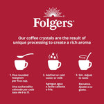 Folgers Classic Roast Instant Coffee, 8 Oz. Jar, Classic Taste in Convenient Instant Form, New Orleans Roasted