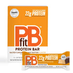 PBfit Peanut Butter Chocolate Protein Bars, 24g Protein, Gluten Free, Vegan, 40-30-30 Macros, 2.47 Oz, Pack of 12