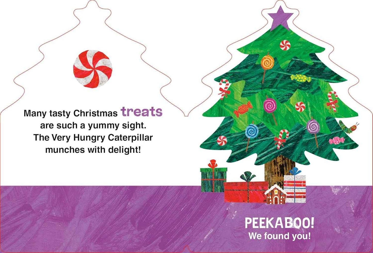 The Very Hungry Caterpillar’s Peekaboo Christmas Board Book (The World of Eric Carle) Holiday Interactive Story for Toddlers