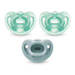 NUK Timeless Comfy Pacifiers for 0-6M Babies | 100% Silicone, BPA-Free, 5-Pack