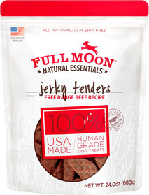 All Natural Beef Jerky Tenders for Dogs, 24 oz, Human Grade, Free Range