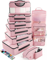 vekens 8-set packing cubes nylon organizer bags for beach vacation cruise ship travel essentials suitcase