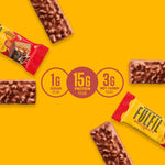 FULFIL Chocolate Peanut Butter Flavored Protein Bar, 12 Count, Gluten Free, 15g Protein