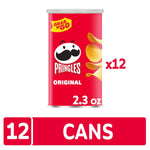 Original Flavor Pringles Potato Crisps Chips in 12 Cans for Snacking