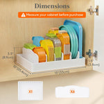Kitchen Cabinet Organizer for Food Container Lids and Storage