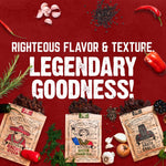 Righteous Felon Biltong Beef Jerky Variety Pack with 3 Flavors