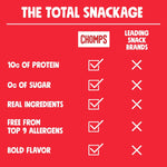 Chomps Grass-Fed Beef Jerky Snack Sticks 10-Pack, 10g Protein, Gluten-Free, Zero Sugar