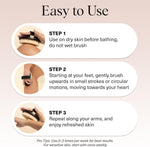 Kitsch Soft Bristle Dry Brushing Body Brush for Lymphatic Drainage and Skin Exfoliation
