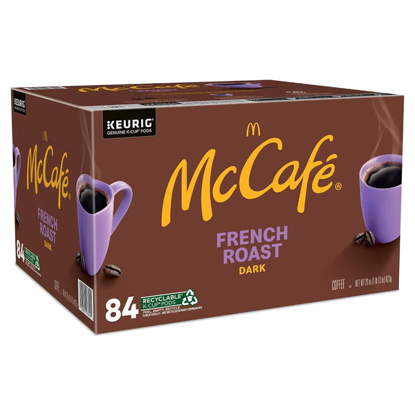 McCafe French Roast Keurig Single Serve K-Cup Pods Dark Roast Coffee Pods 84 Count