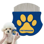 Pethroom professional eye comb for pets in stainless steel, gentle round-head grooming tool for cats and dogs eye gunk removal