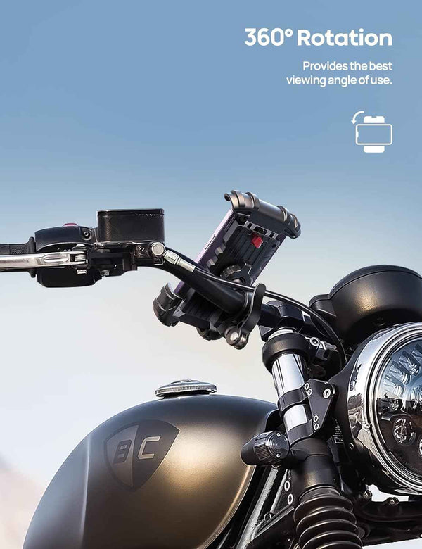 Lamicall bike phone holder for iPhone 17 Pro Max, S20, and more 4.7-6.8" smartphones